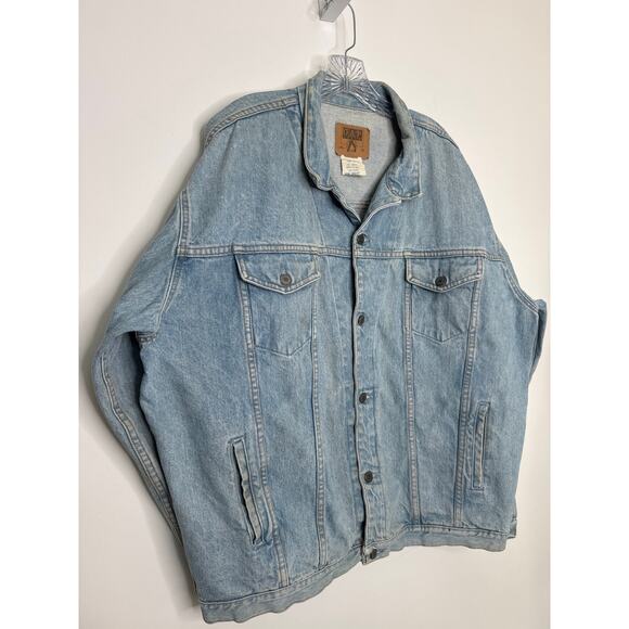 Vintage GAP Denim Jacket XL Made in USA Light Wash 80s–90s Trucker 8os/90s - Picture 16 of 16
